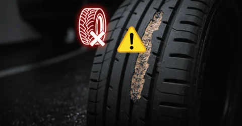 タイヤのサイドウォールえぐれは修理不可!バーストの危険性と交換費用の対策