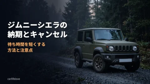 ジムニーシエラの納期とキャンセル。待ち時間を短くする方法と注意点
